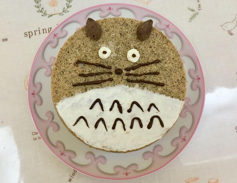 龙猫黑芝麻戚风